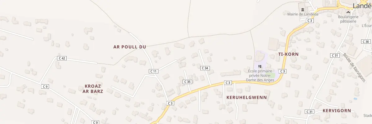 Plan du 157 Kerhuelgwenn à Landéda