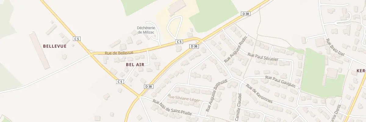 Plan du 5 Rue Simone Boisecq à Milizac-Guipronvel