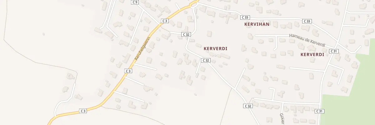Plan du 105 Kerverdi à Landéda