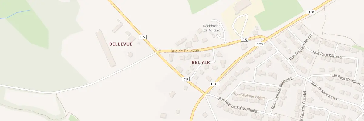 Plan du 210 Rue de Bellevue à Milizac-Guipronvel