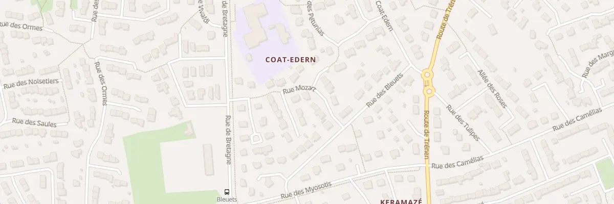 Plan du 6 Rue Mozart à Plouzané