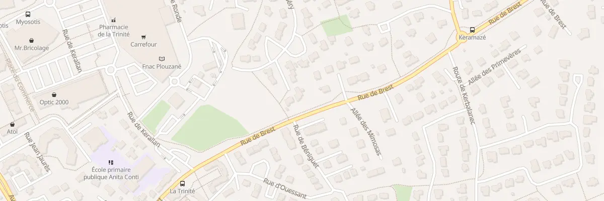 Plan du 28 Rue Saint Exupery à Plouzané
