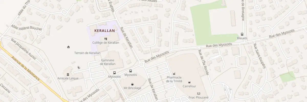 Plan du 17 All des Acacias à Plouzané