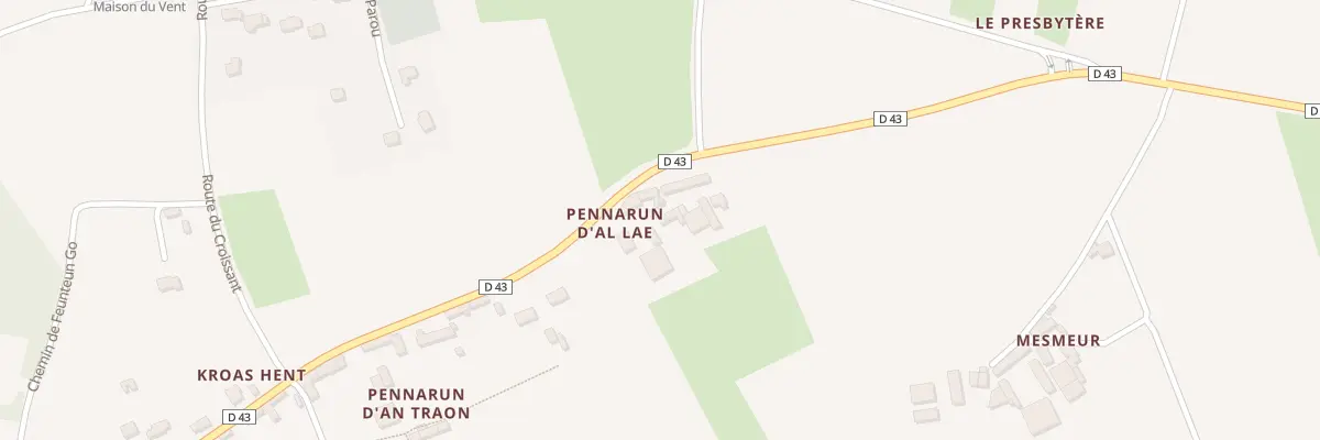 Plan du 73 Pennarun d’Allae à Goulien