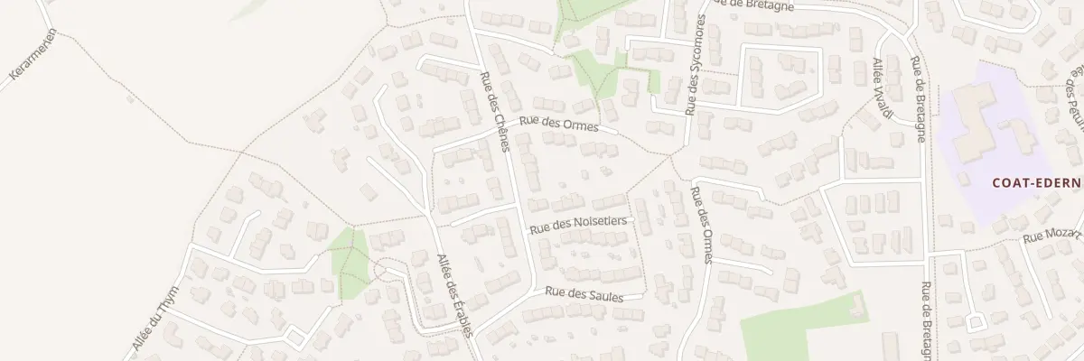 Plan du 15 Rue des Chênes à Plouzané