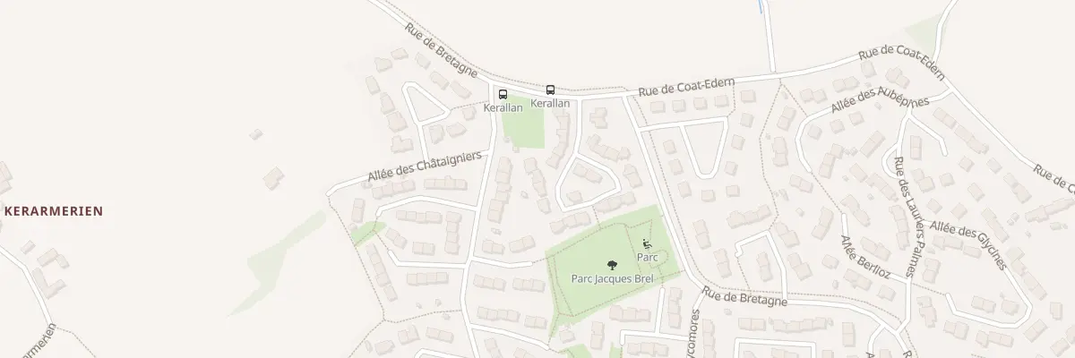 Plan du 7 Rue Georges Brassens à Plouzané