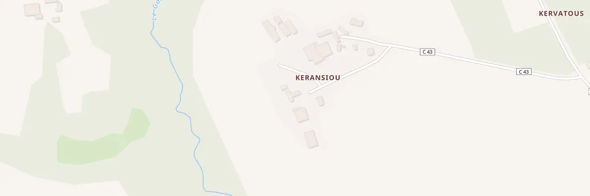 Plan du 5315 Keransiou à Plouguin