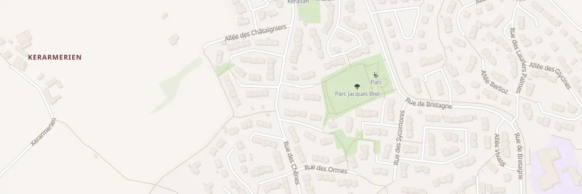 Plan du 3 All des Troènes à Plouzané