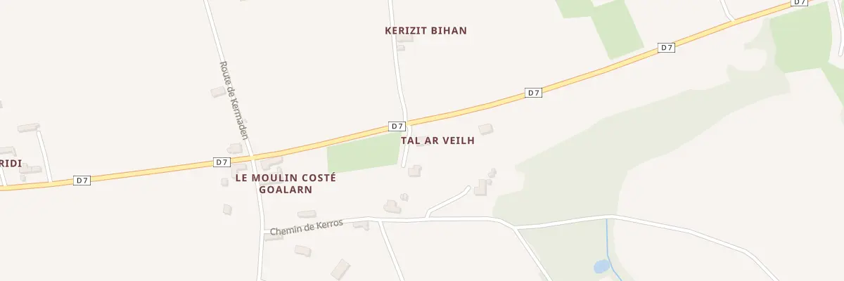 Plan du 5014 Tal Ar Veil à Goulien