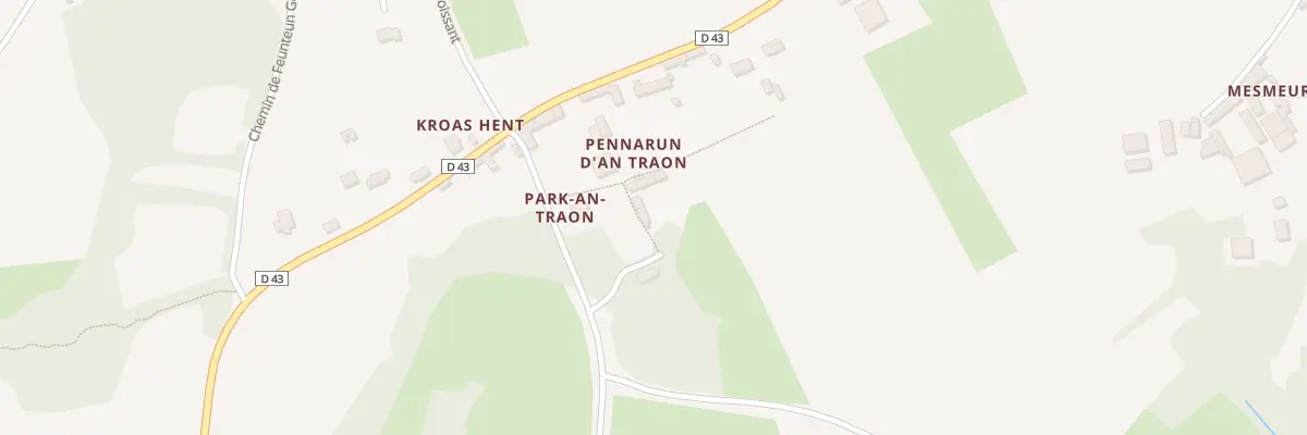 Plan du 78 Pennarun d’Antraon à Goulien