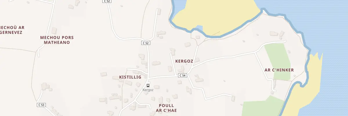 Plan du 50 Kergoz à Landéda