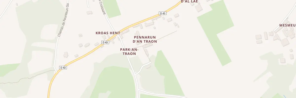 Plan du 79 Pennarun d’Antraon à Goulien