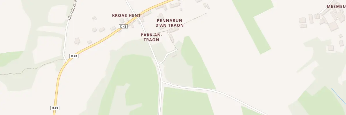 Plan du 5025 Pennarun d’Antraon à Goulien