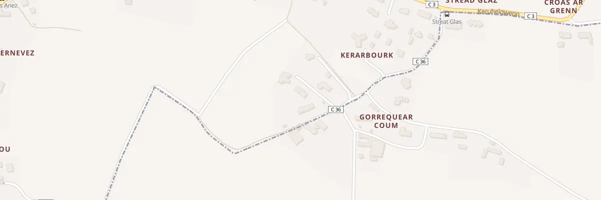 Plan du 243 Kerarbourk à Landéda
