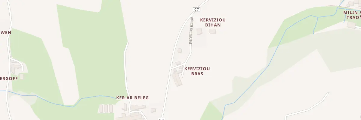 Plan du 5 Kervisiou Bras à Tréouergat