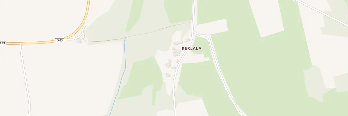 Plan du 83 Kerlala à Goulien
