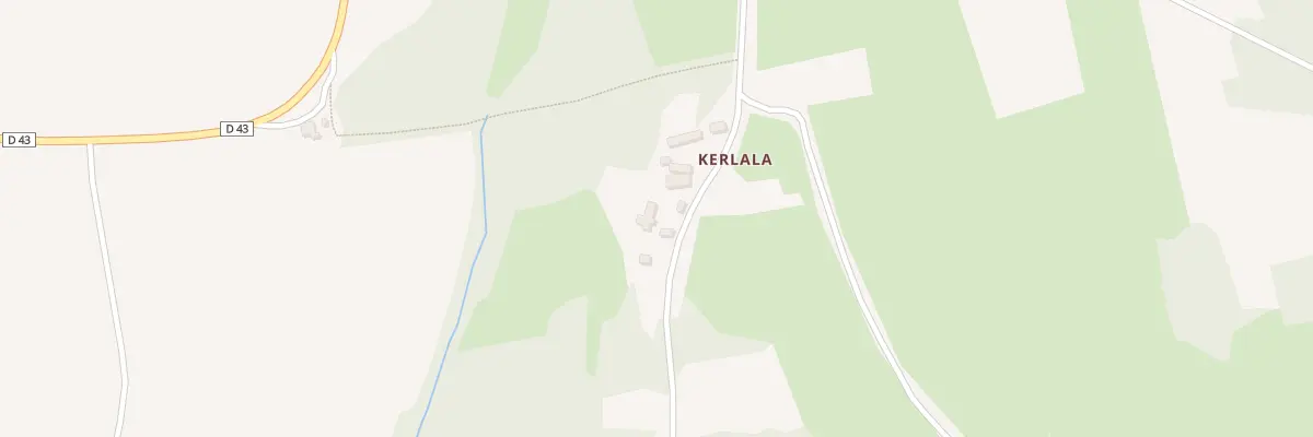 Plan du 84 Kerlala à Goulien