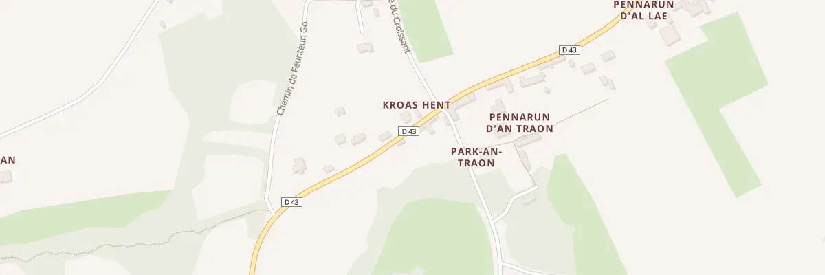 Plan du 95 Pennarun d’Antraon à Goulien