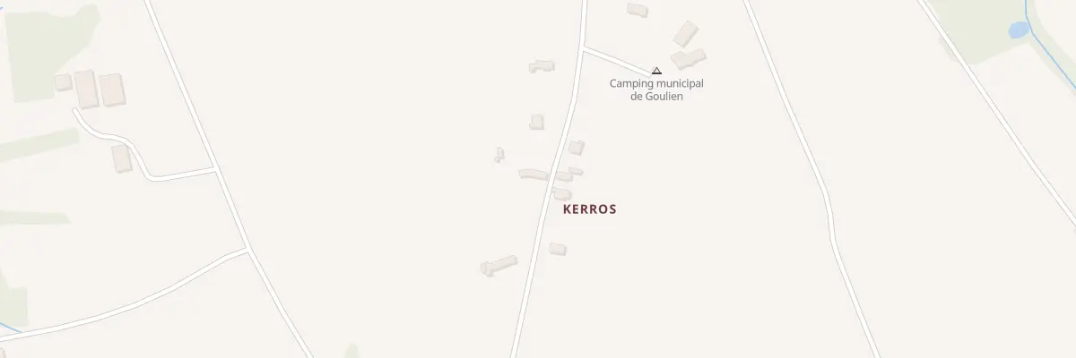Plan du 183 Kerros à Goulien