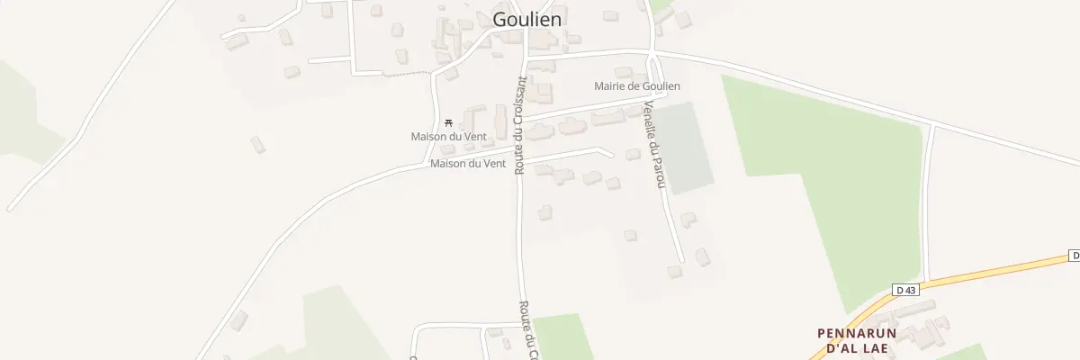 Plan du 8 Lot Ar Parou à Goulien