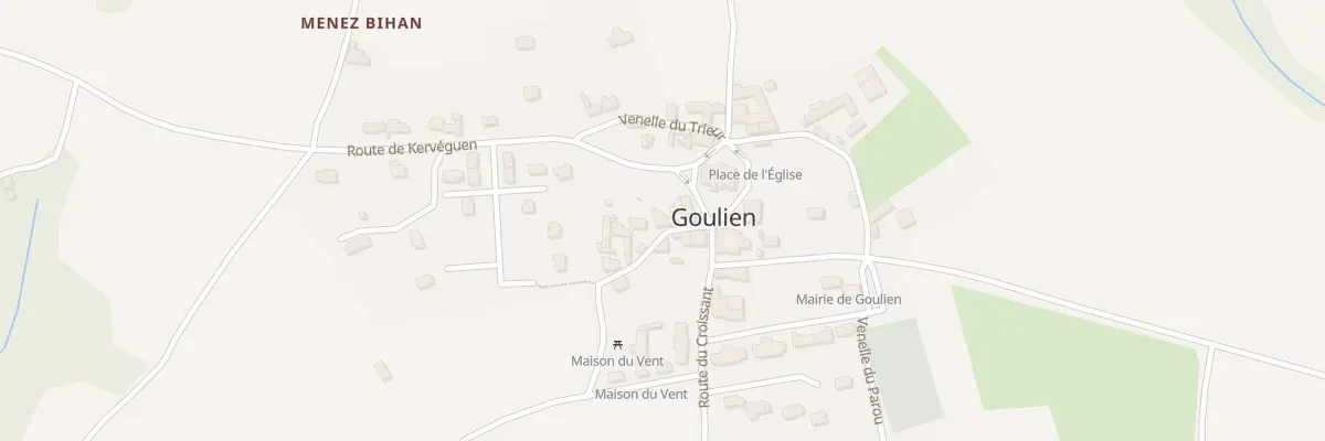 Plan du 3 Che de Penn Traon Ger à Goulien