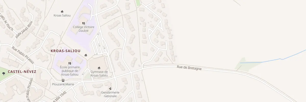 Plan du 6 Rue André Breton à Plouzané