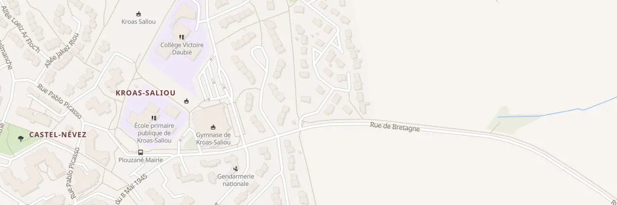 Plan du 4 Rue André Breton à Plouzané