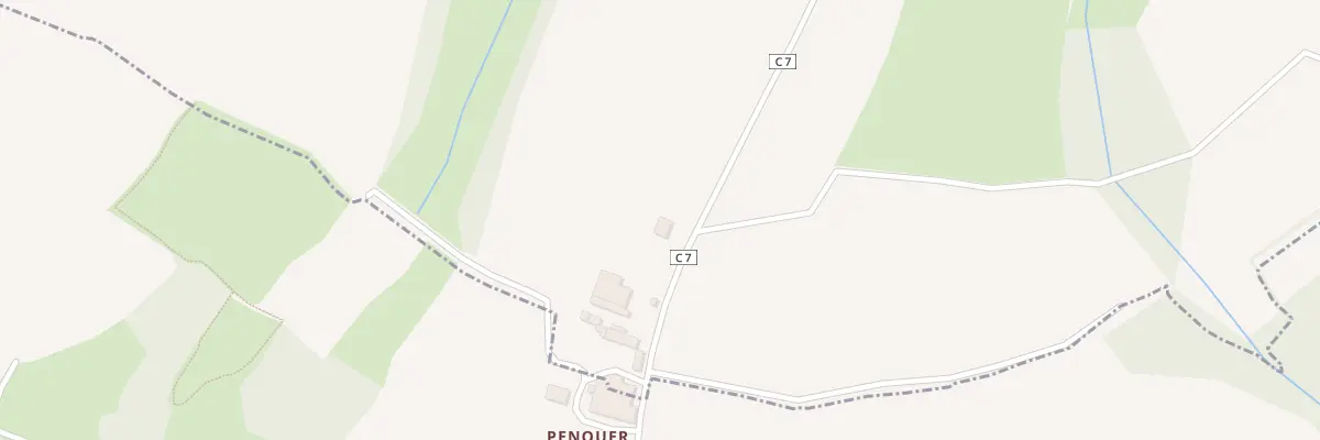 Plan du 2 Penquer à Tréouergat
