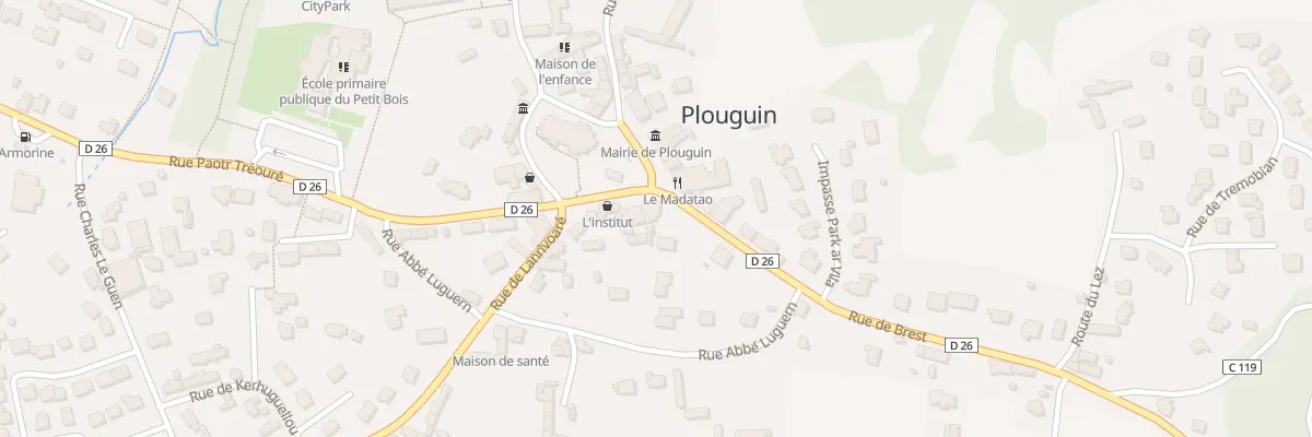 Plan du 11 Pl Eugène Forest à Plouguin