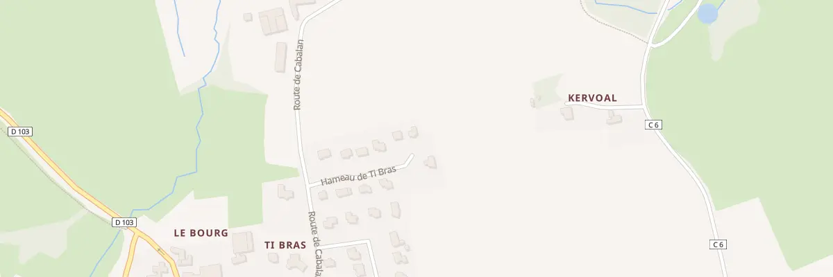 Plan du 22 Ham Ti Bras à Tréouergat