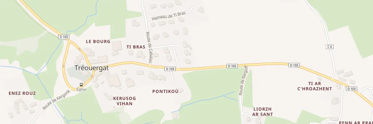Plan du 1 Ham Ti Bras à Tréouergat