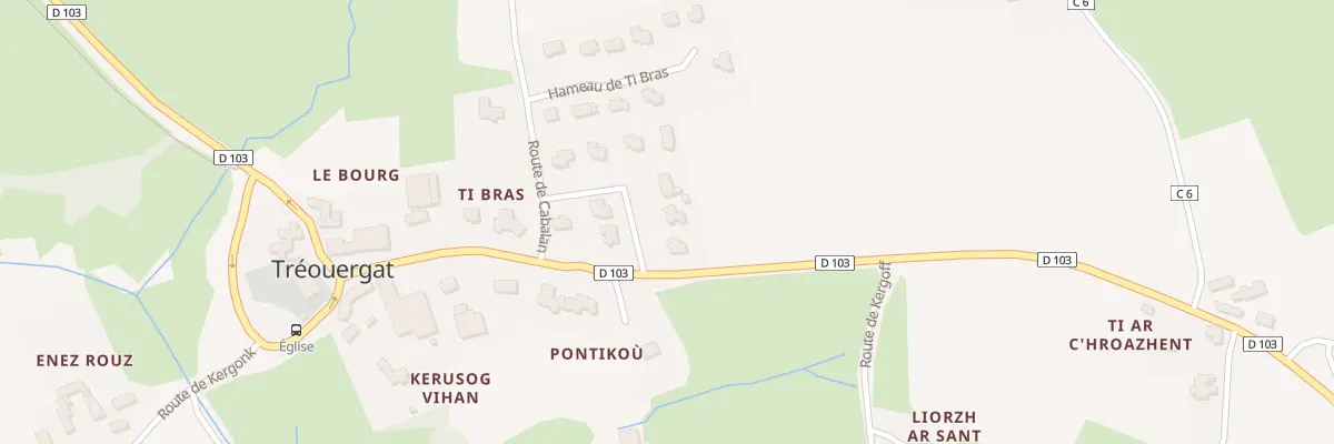 Plan du 3 Ham Ti Bras à Tréouergat