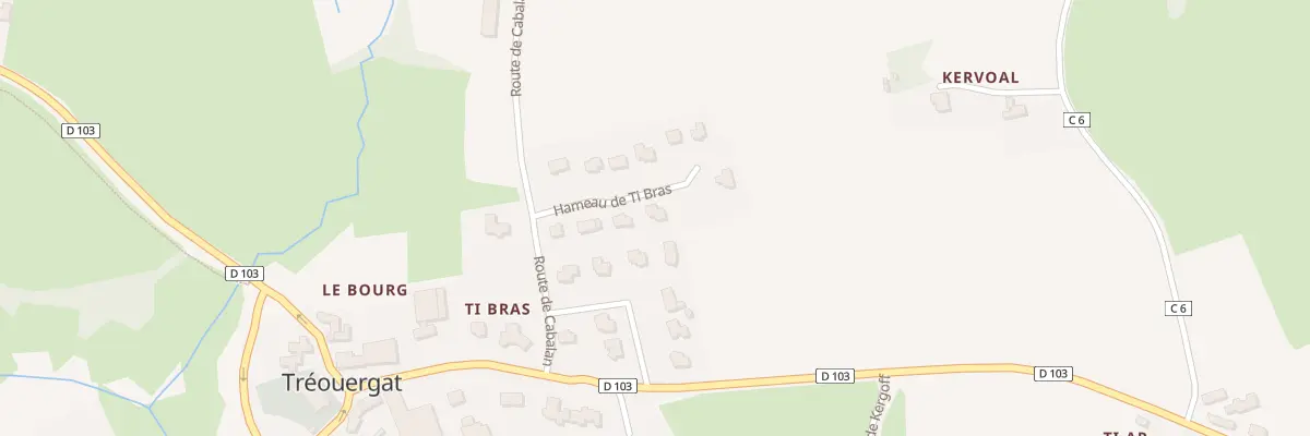Plan du 17 Hameau de Ti Bras à Tréouergat