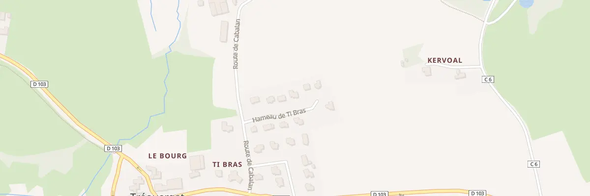 Plan du 18 Ham Ti Bras à Tréouergat