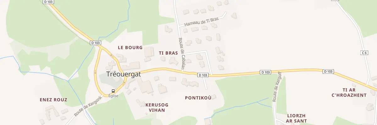 Plan du 10 Ham Ti Bras à Tréouergat