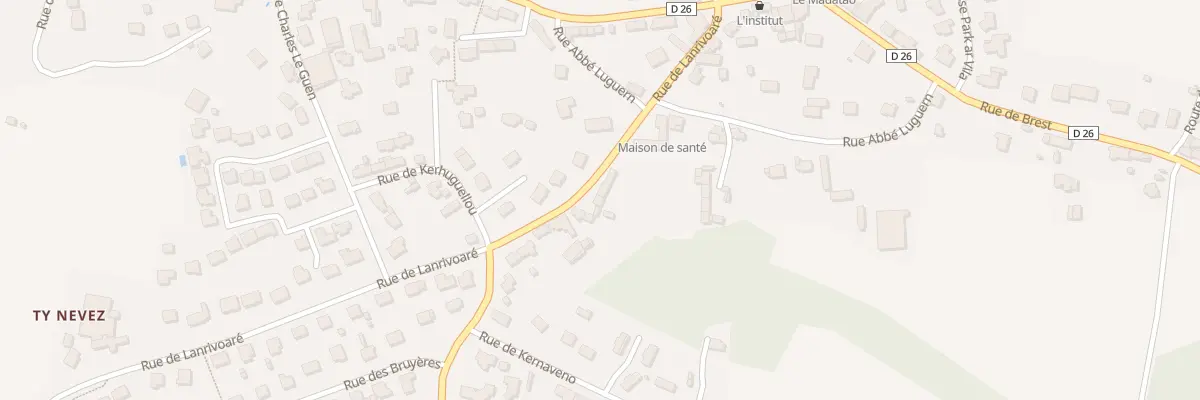 Plan du 295 Prat à Plouguin