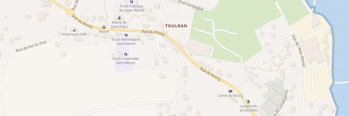 Plan du 46 Rue du Bourg à Saint-Pabu