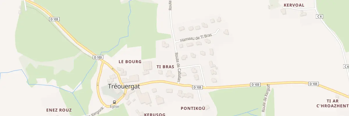 Plan du 5 Rte de Cabalan à Tréouergat