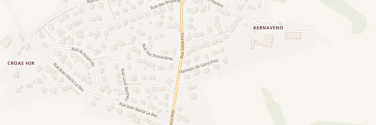 Plan du 1 Ham de Saint Pirric à Plouguin
