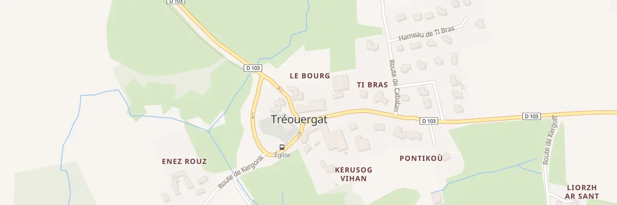Plan du 9 Le Bourg à Tréouergat