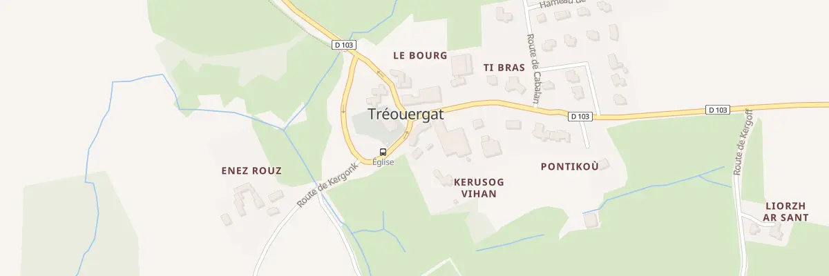 Plan du 6 Le Bourg à Tréouergat