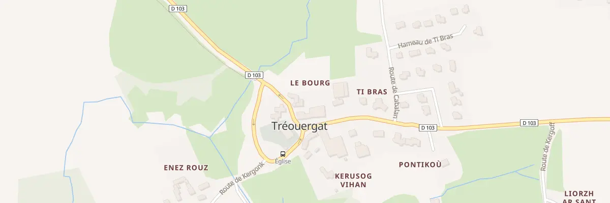 Plan du 7 Le Bourg à Tréouergat