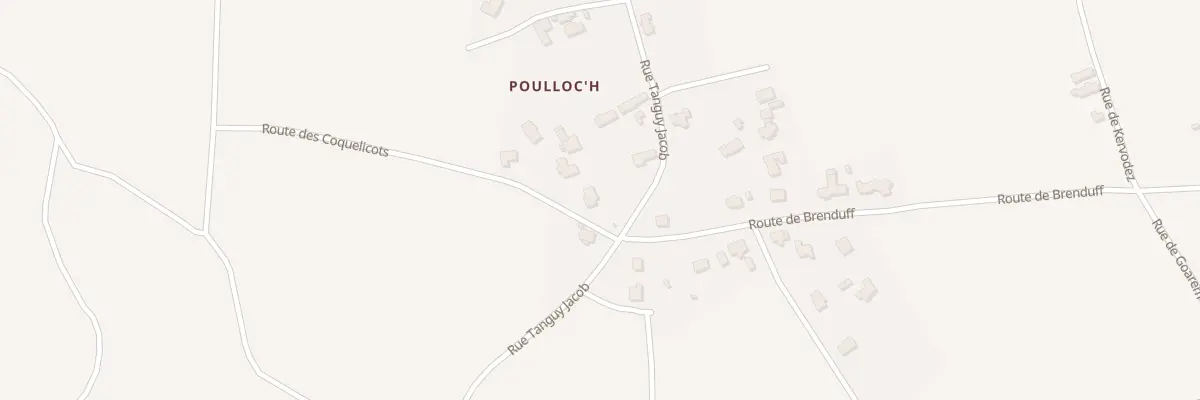 Plan du 1 Rue des Coquelicots à Saint-Pabu