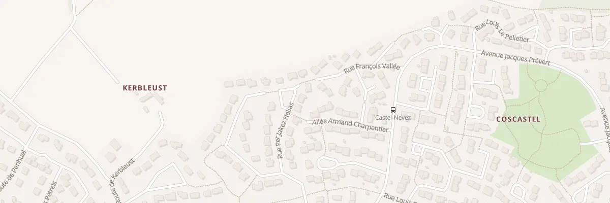 Plan du 185 Rue Per Jakez Helias à Plouzané