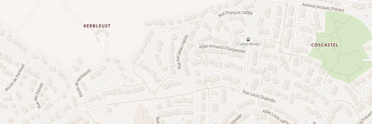 Plan du 95 Rue Per Jakez Helias à Plouzané