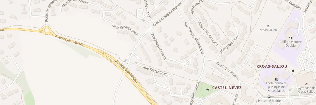 Plan du 9 Rue Joseph Creach à Plouzané