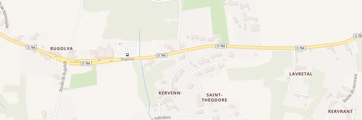Plan du 290 Kerven à Primelin