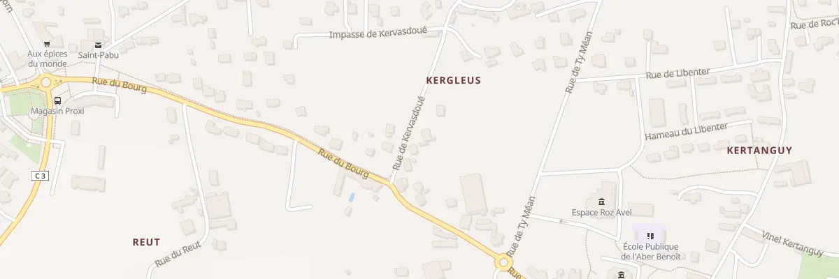 Plan du 6 Rue de Kervasdoue à Saint-Pabu