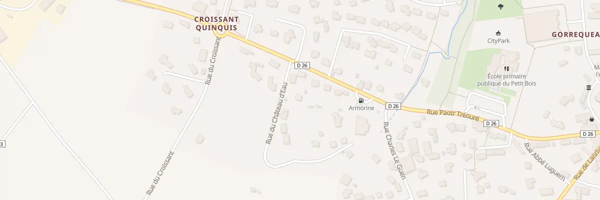 Plan du 3 Rue du Château d’Eau à Plouguin