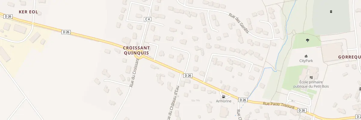 Plan du 5250 Rue des Cerisiers à Plouguin